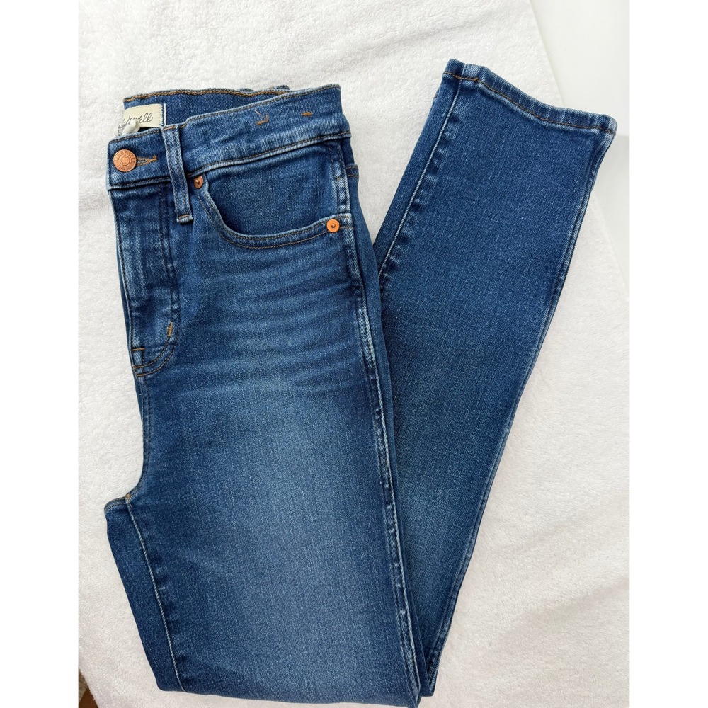 Madewell Stovepipe Jeans Womens 26 High Rise Straight Leg Medium Wash Denim
